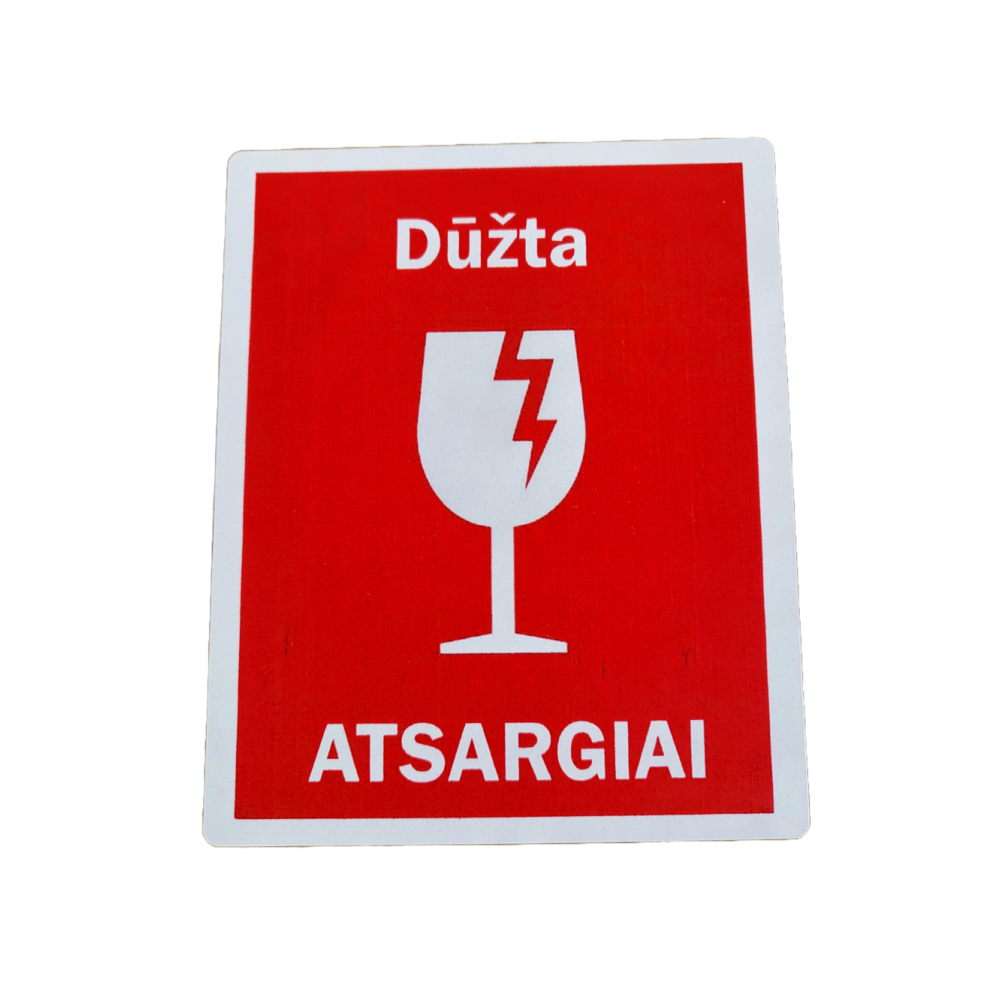 Lipnios etiketės "Atsargiai dūžta", 50 vnt.