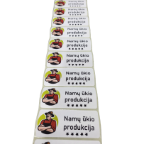 Lipnios etiketės "Namų ūkio...