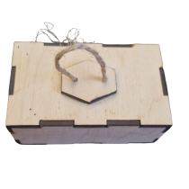 Medinė dėžutė 95x55x32 mm